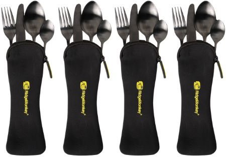 Jídelní Sada RidgeMonkey DLX Cutlery Set Four Pack