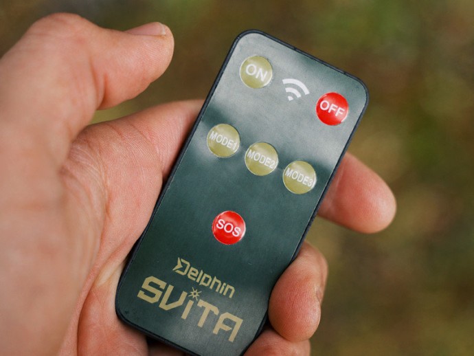 Kamp svjetiljka Delphin s daljinskim upravljačem SVITA 4W/180lm/3600mAh