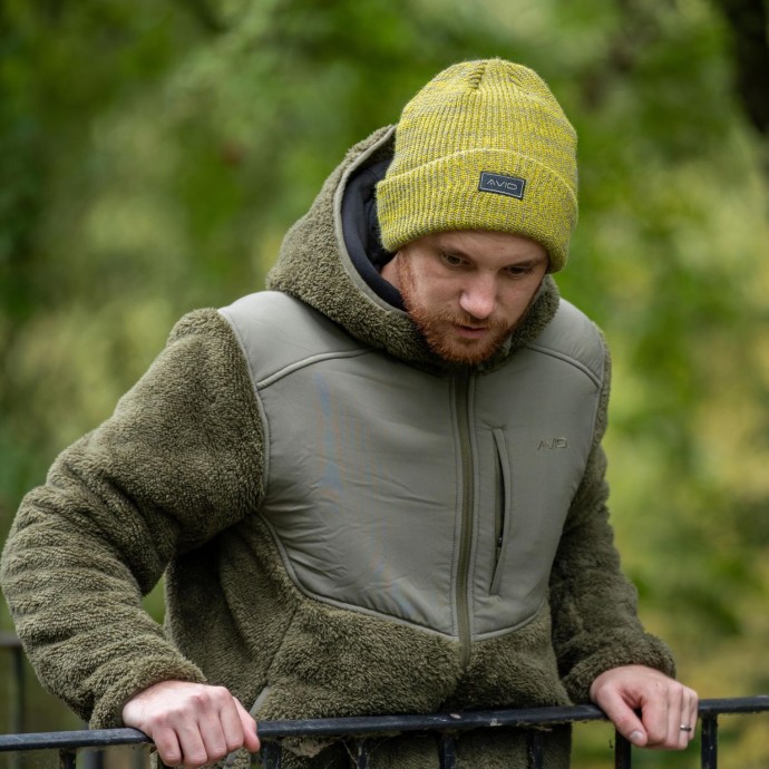 Kapa Avid Carp Marl Knit Beanie - Yellow