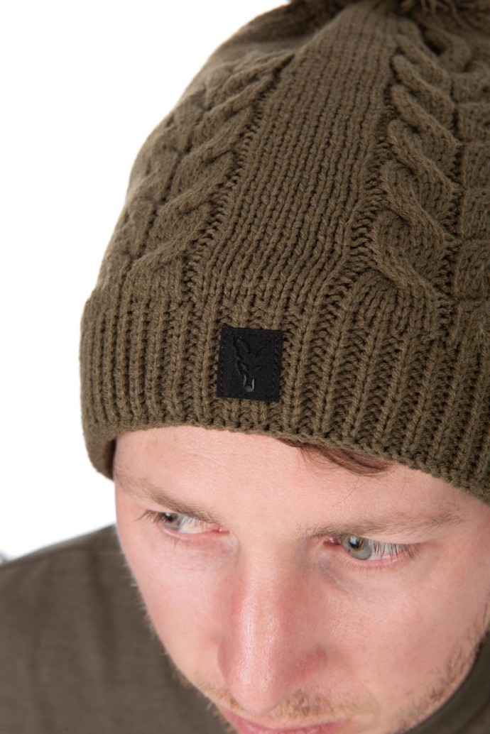 Kapa Fox Khaki Knitted Bobble