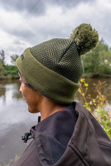 Kapa Korum Thermal Beanie Hat Black/Olive