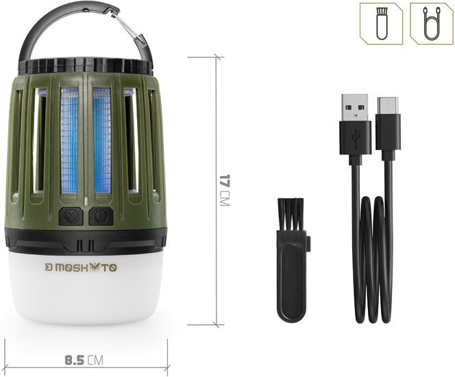 Kempová Lampa Delphin Moskyto 3W/140lm/2600mAh