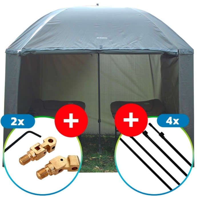 Kišobran s Bočnicom Suretti Full Cover 2Man 3,20m + Set za podršku
