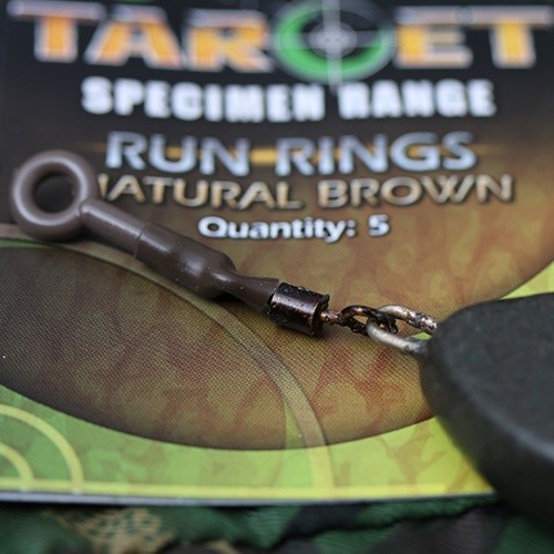 Klizni prstenovi za olovo Gardner Target Run Rings Green 5kom