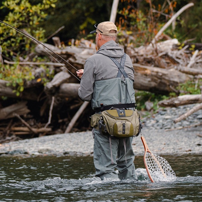Kombinezon Grundéns Men´s Bedrock Stockingfoot Wader Sagebrush