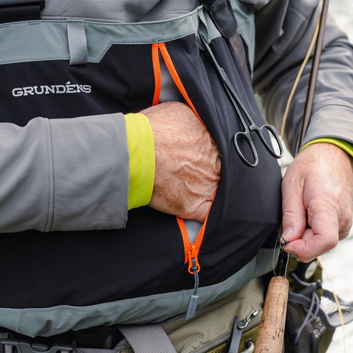 Kombinezon Grundéns Men´s Bedrock Stockingfoot Wader Sagebrush