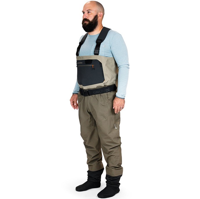 Kombinezon Grundéns Men´s Boundary Stockingfoot Wader Stone/Otter