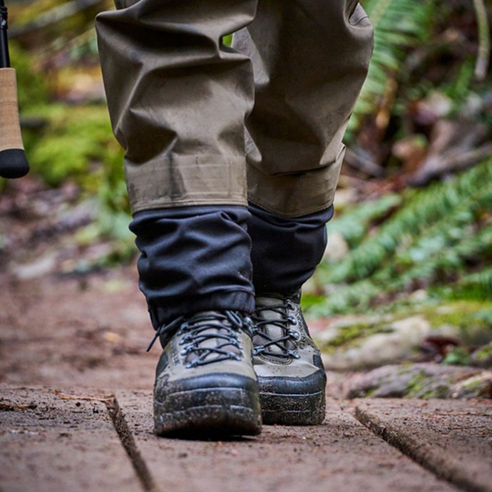 Kombinezon Grundéns Men´s Boundary Zip Stockingfoot Wader Stone/Otter