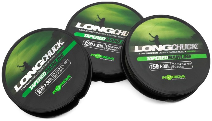Kónický Vlasec Korda LongChuck Tapered Mainline Green 300m