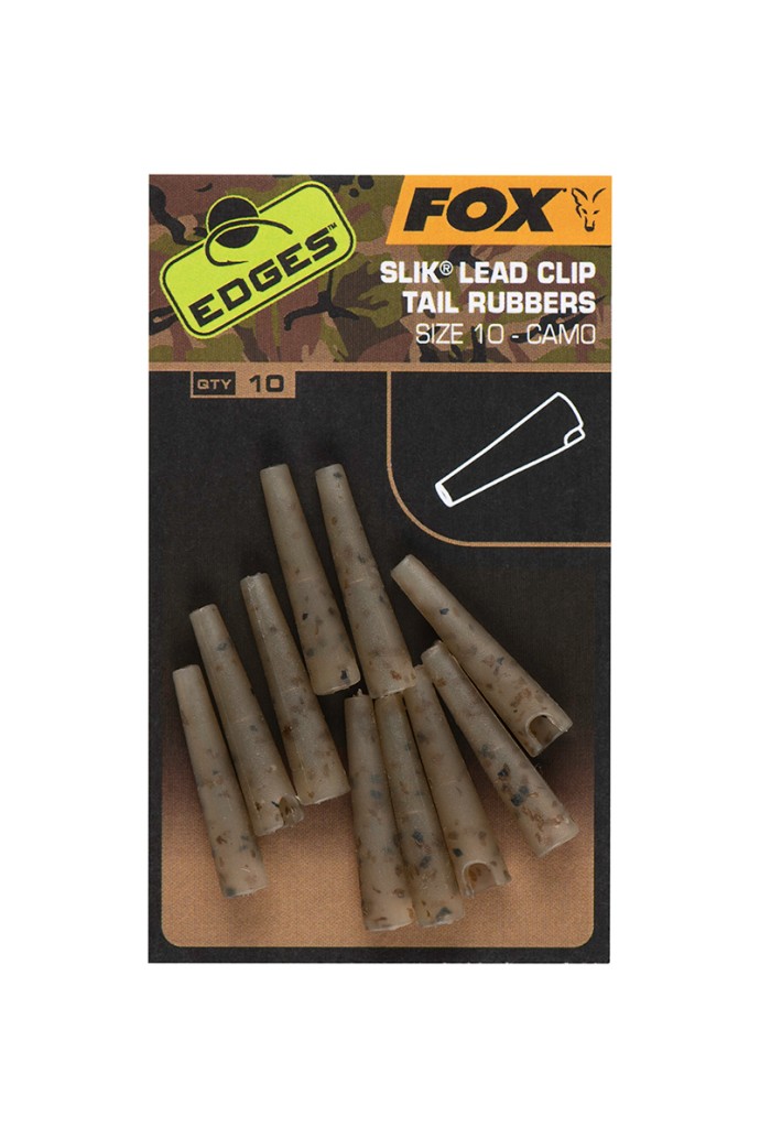 Konusi Fox Edges Camo Slik Lead Clip Tail Rubber Veličina 10