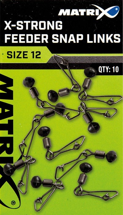 Kopča s Vrtilicom Matrix X-Strong Feeder Snap Links