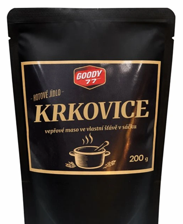 Krkovice - Vepřové Maso ve Vlastní Šťávě v Sáčku GOODY 77 - 200gr
