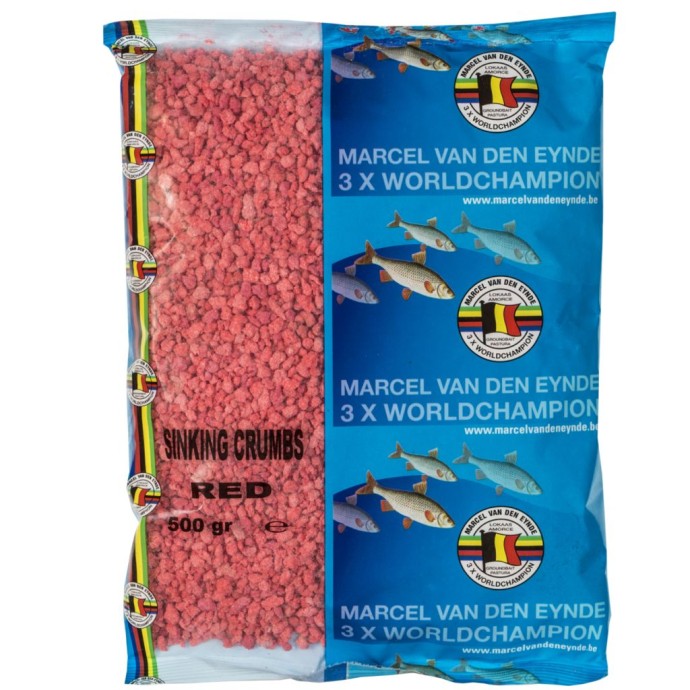 Krmítka Sinking Crumbs MVDE Sinking Crumbs Red 500g