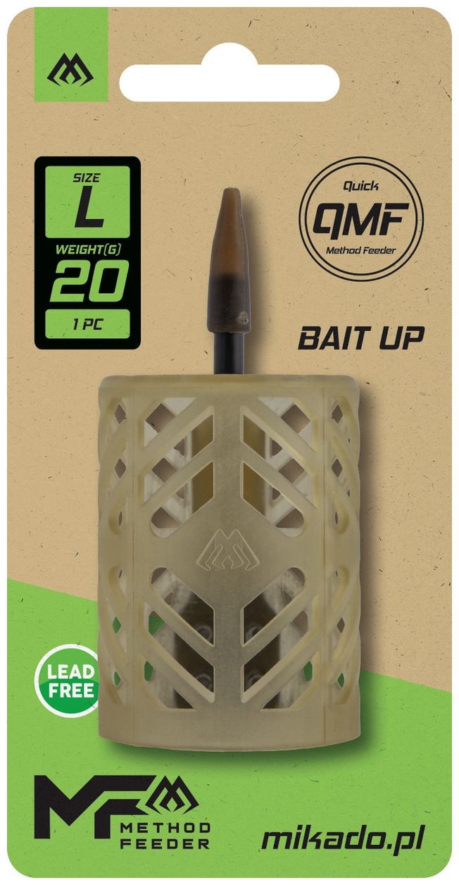 Krmítko Mikado Bait Up Feeder Q.M.F. Veľ. L Hmotnosť 20gr
