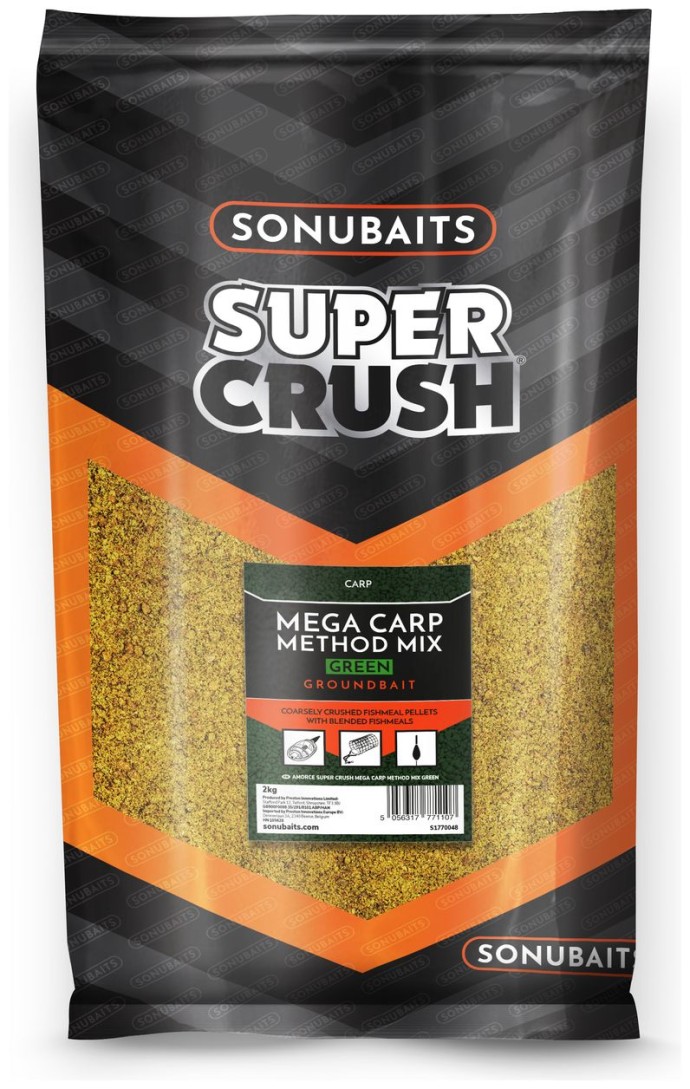 Krmítková Směs Sonubaits 2kg Mega Carp Method Mix Green