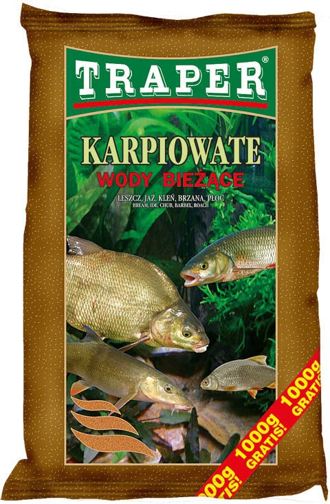 Krmítková Zmes Traper Popular Kapor na Tečúcu Vodu Perník 5kg