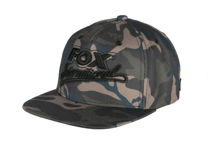 Fox Camo Flat Peak Snapback Fishing Cap