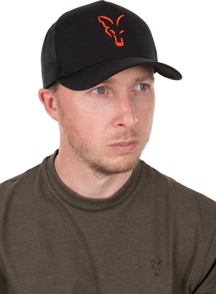 Kšiltovka Fox Collection Trucker Cap Black & Orange