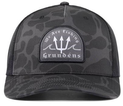 Kšiltovka Grundéns Poseidon Trucker Admiral Black Camo ONE SIZE
