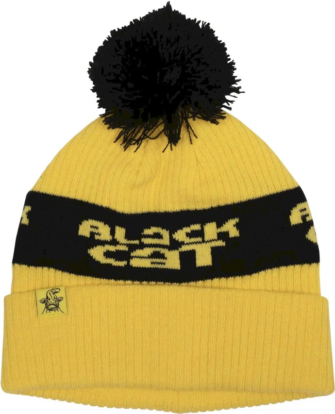 Kulich Black Cat Yellow Bobble Hat