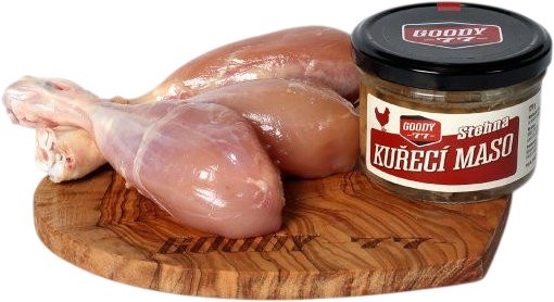 Kuřecí stehna ve vlastní šťávě GOODY 77 - 170g
r