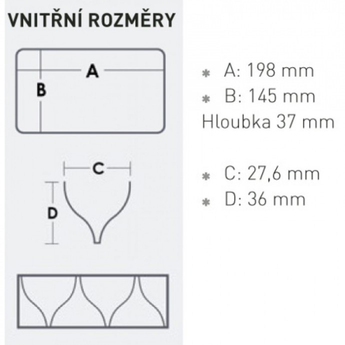 Kutija Meiho Obostrana Reversible 145 206x170x42mm