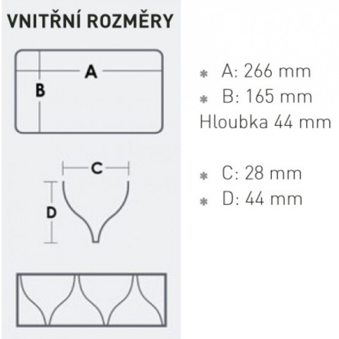 Kutija Meiho Obostrana Reversible 165 275x187x50mm