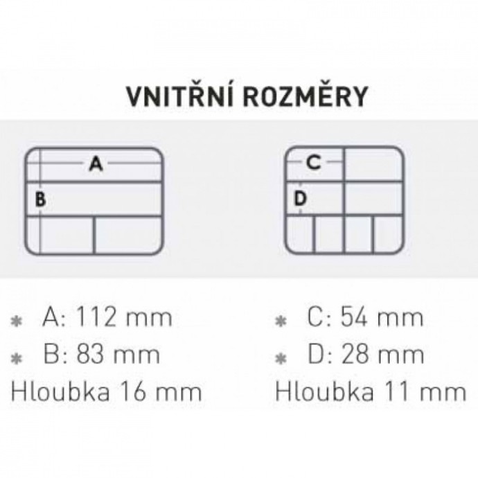 Kutija Meiho s ručkom FB-20 127x104x34mm