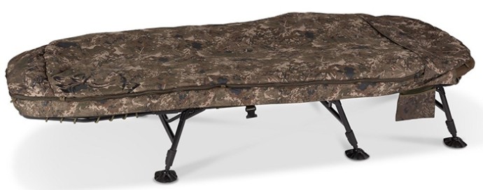 Ležaljka + Vreća za spavanje Nash Indulgence MF60 Sleep System 6 Legs Camo