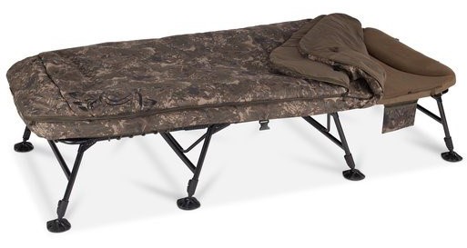 Ležaljka + Vreća za spavanje Nash Indulgence MF60 Sleep System 8 Legs Camo Wide
