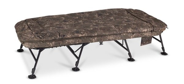 Ležaljka + Vreća za spavanje Nash Indulgence MF60 Sleep System 8 Legs Camo Wide