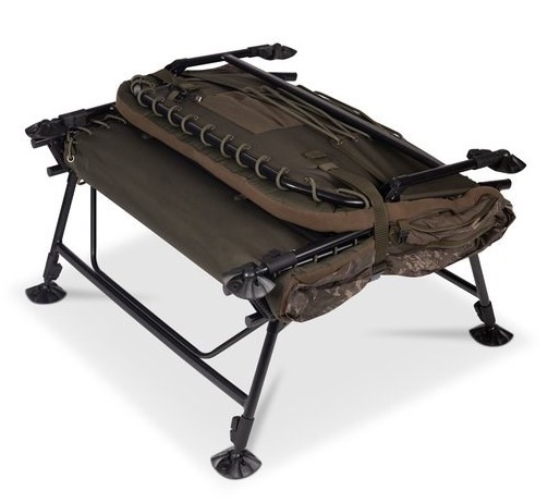 Ležaljka + Vreća za spavanje Nash Indulgence MF60 Sleep System 8 Legs Camo Wide