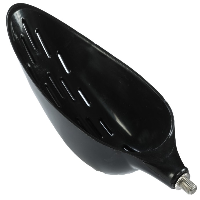 Lopatica za hranjenje Giants Fishing s navojem Baiting Spoon with Holes Black 23cm