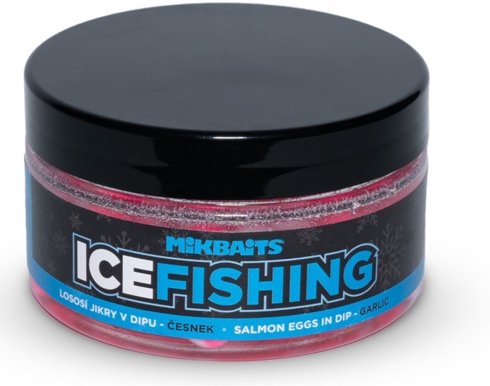 Lososova ikra u dipu Mikbaits Ice Fishing Range 100ml