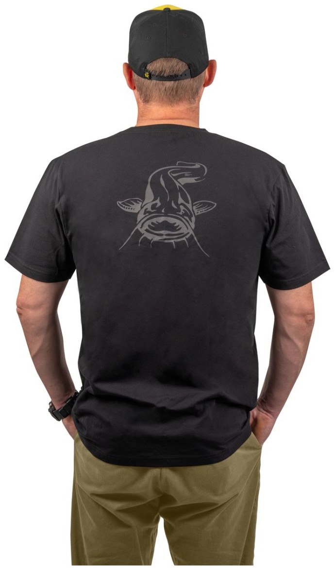 Majica Black Cat Logo Black T-Shirt
