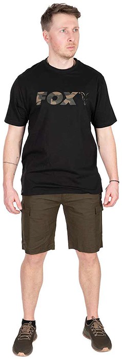 Majica Fox Black/Camo Logo T-Shirt