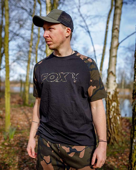 Majica Fox Black/Camo Outline T-Shirt