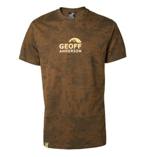 Majica Geoff Anderson Organic Tee Leaf Oranž Logo