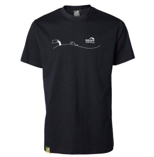 Majica Geoff Anderson Organic Tee Pollution Crna