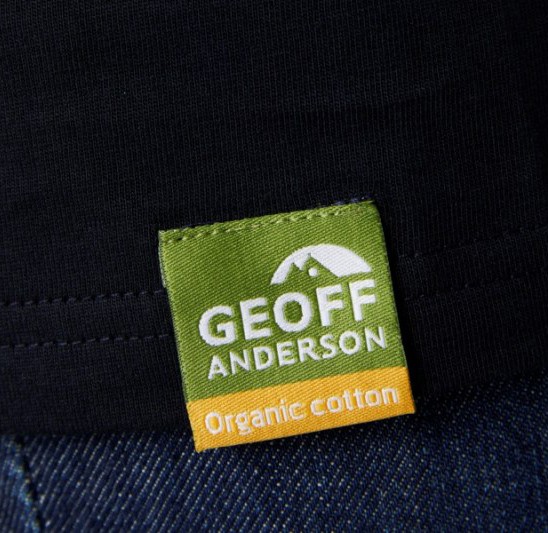 Majica Geoff Anderson Organic Tee Pollution Crna