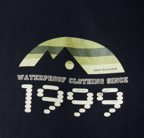 Majica Geoff Anderson Organic Tee Retro 1999 crna