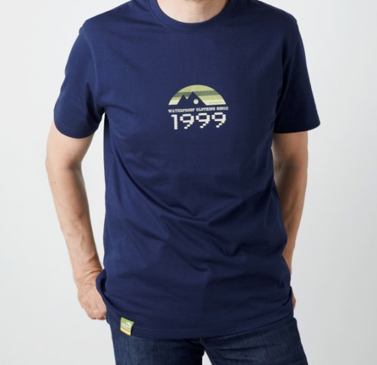 Majica Geoff Anderson Organic Tee Retro 1999 Plava