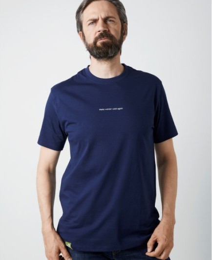 Majica Geoff Anderson Organic Tee Winter Navi Plava