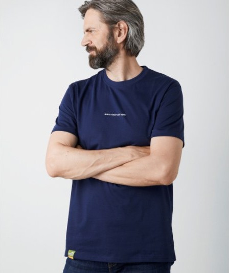 Majica Geoff Anderson Organic Tee Winter Navi Plava