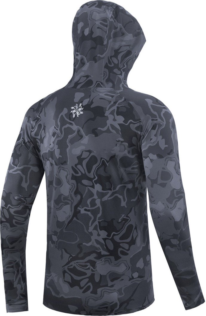 Majica Giants Fishing Funkcionalna s Dugim Rukavima UV50+ Hoodie Camo Grey