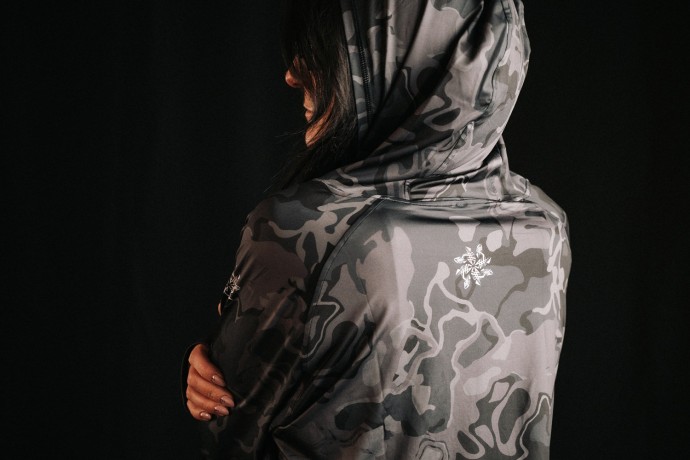 Majica Giants Fishing Funkcionalna s Dugim Rukavima UV50+ Hoodie Camo Grey
