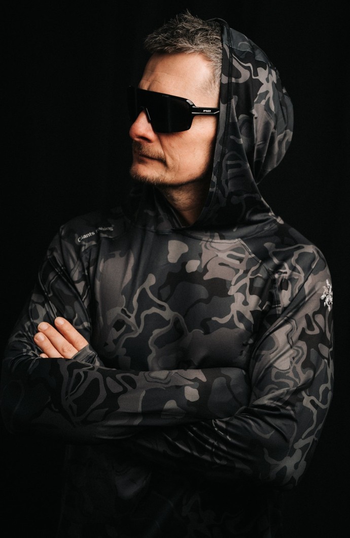 Majica Giants Fishing Funkcionalna s Dugim Rukavima UV50+ Hoodie Camo Grey