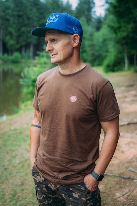 Majica Giants Fishing Muška Smeđa Rak