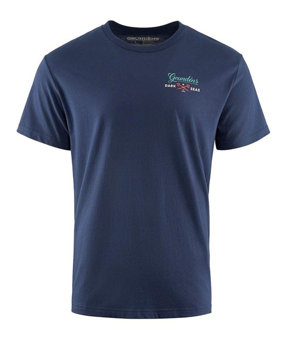 Majica Grundéns Dark Seas X Grundens Watchman SS T-Shirt Dark Navy