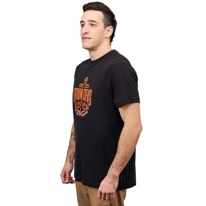 Majica Grundéns Logo Anchor SS T-Shirt Black